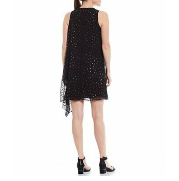 ALEX MARIE CASSIDY MINI BLACK RAINBOW DOT DRESS SIZE 10 - Picture 2 of 12